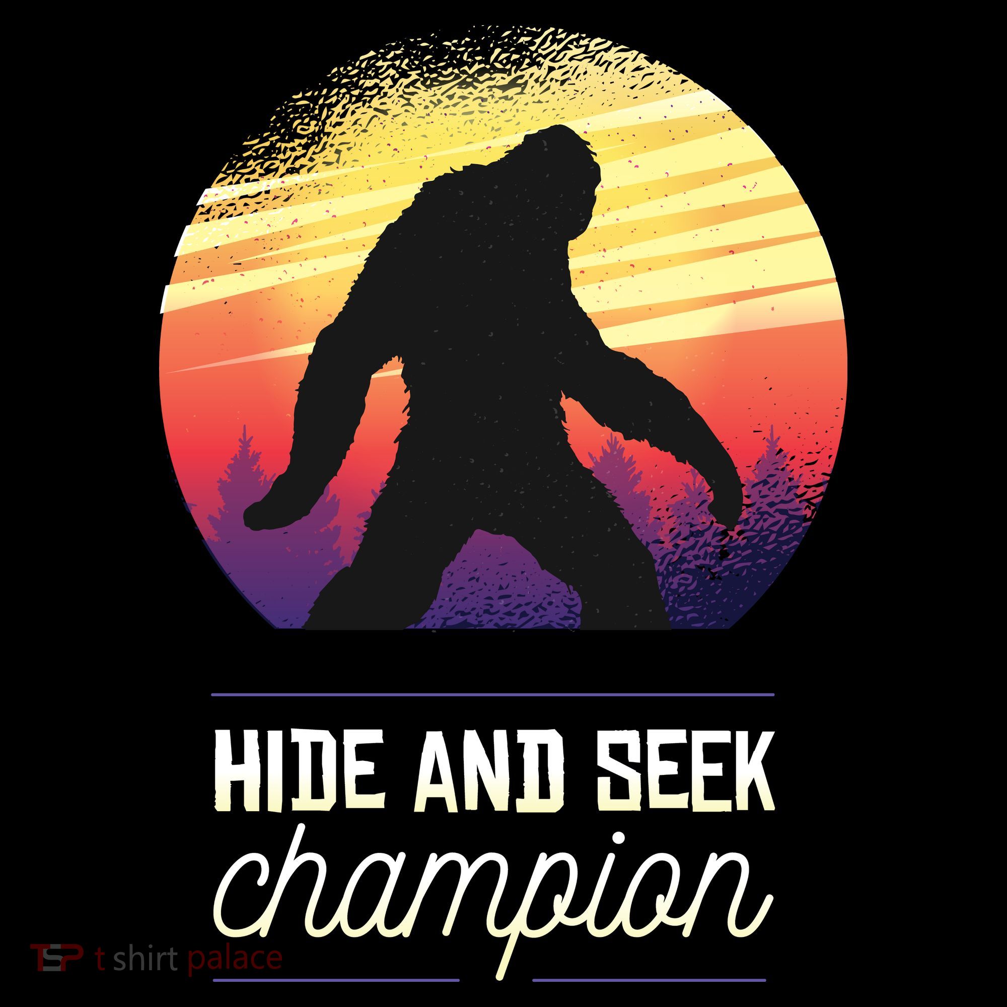 Big Foot Hide And Seek Champion Women's Hoodie