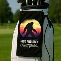 Big Foot Hide And Seek Champion Golf Towel thumb 2