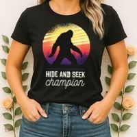 Big Foot Hide And Seek Champion Women's T-Shirt thumb 2