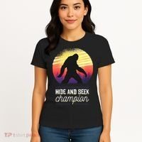 Big Foot Hide And Seek Champion Women's T-Shirt thumb 4