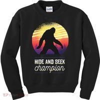 Big Foot Hide And Seek Champion Kids Sweatshirt thumb 0