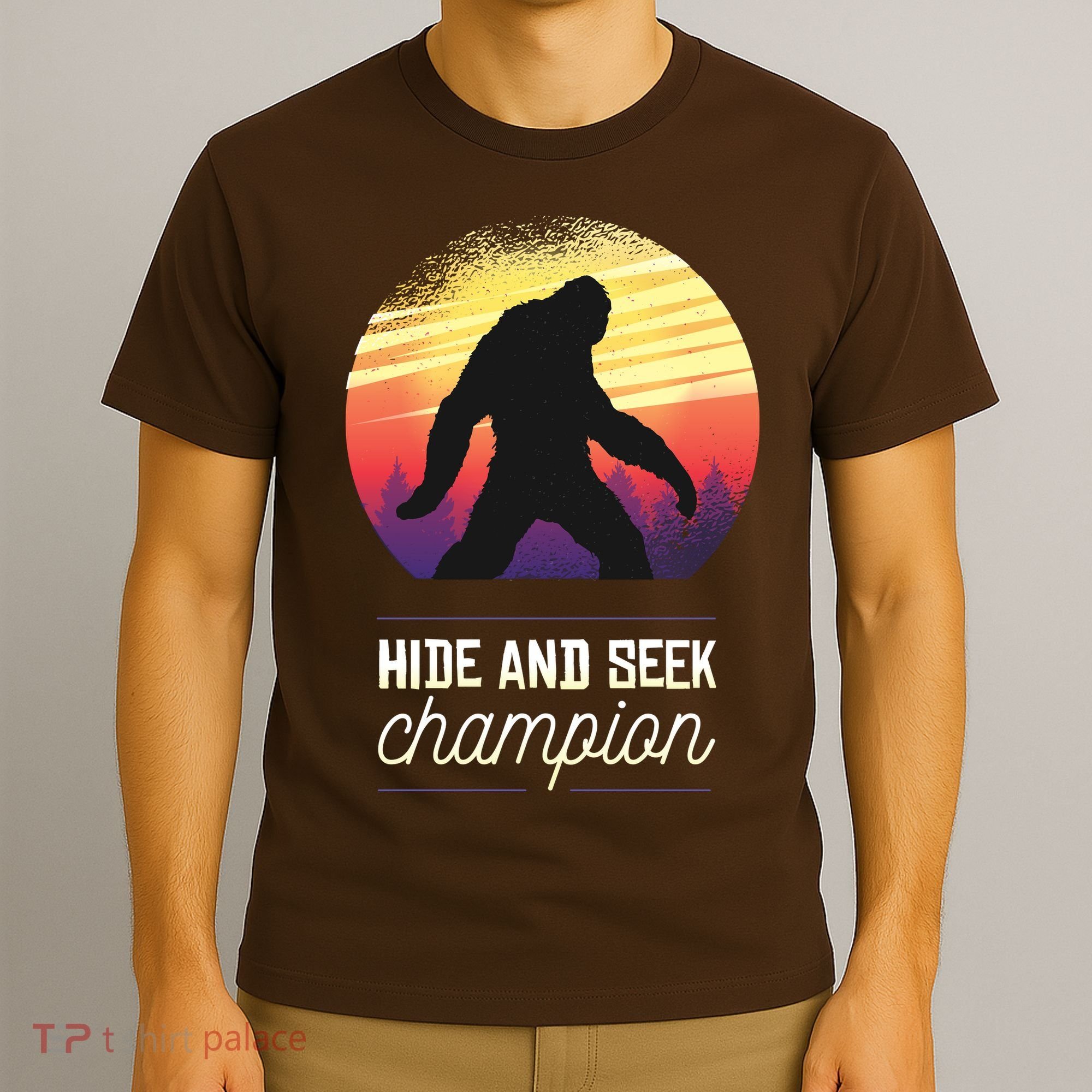 Big Foot Hide And Seek Champion T-Shirt