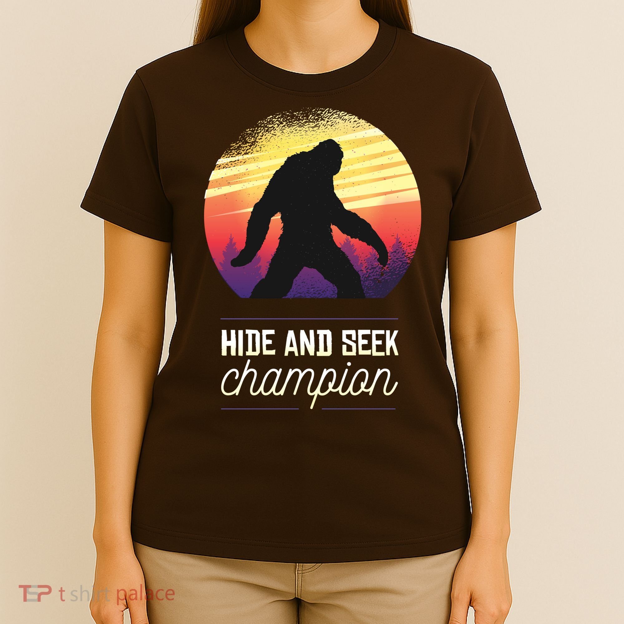 Big Foot Hide And Seek Champion T-Shirt