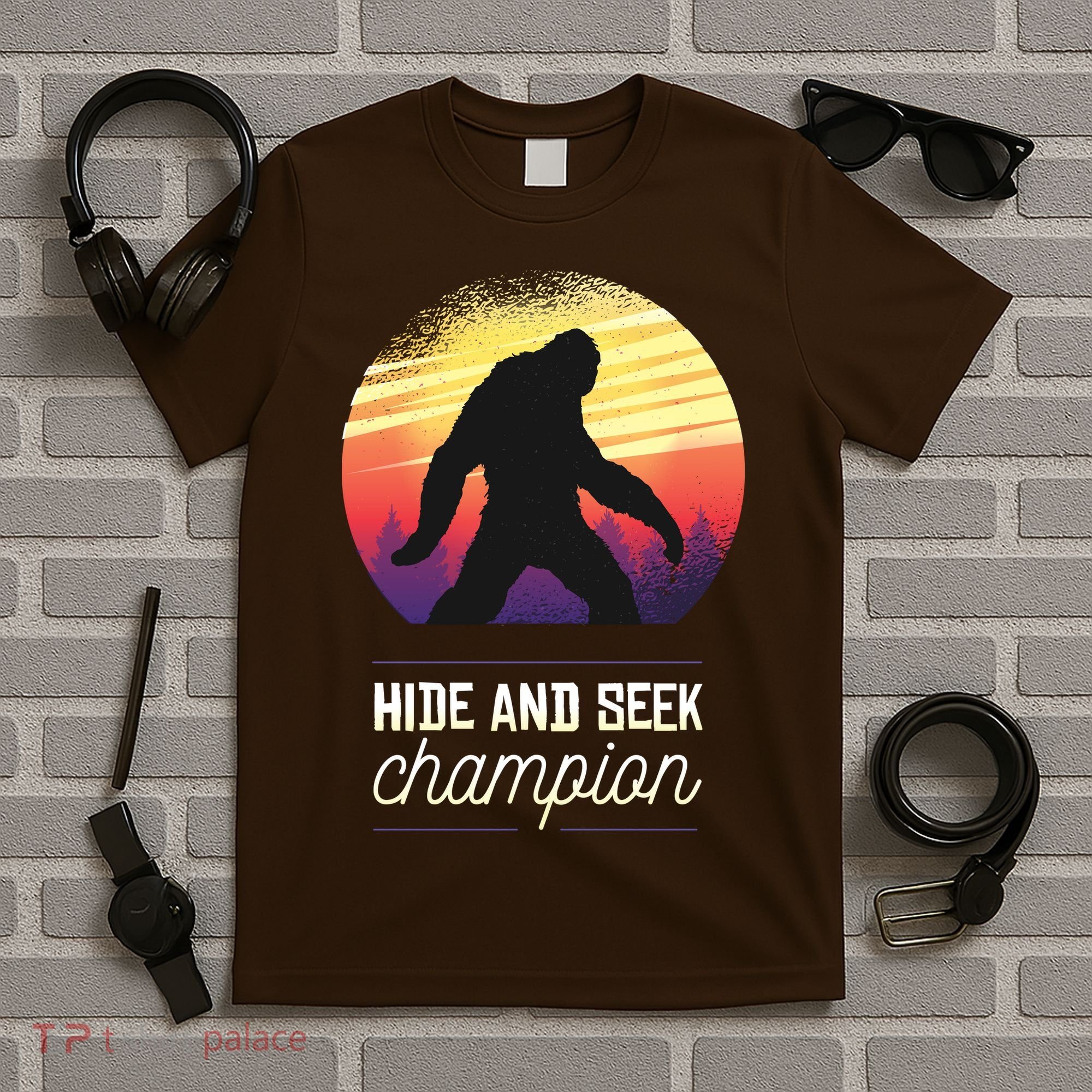 Big Foot Hide And Seek Champion T-Shirt