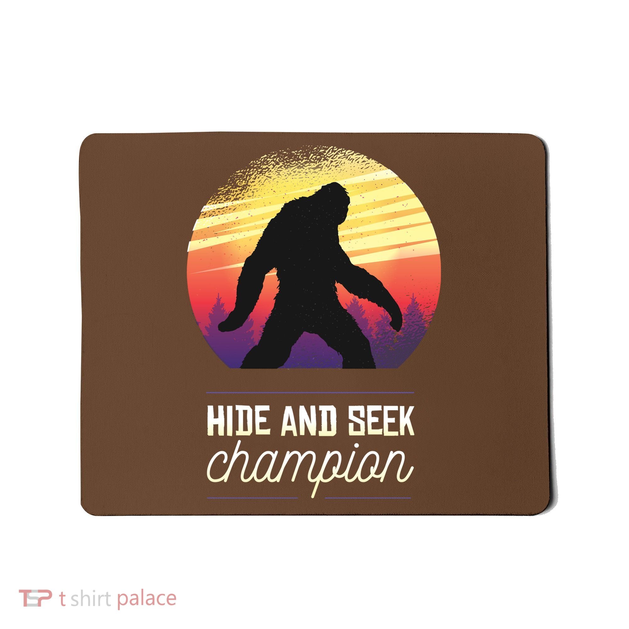 Big Foot Hide And Seek Champion Mousepad