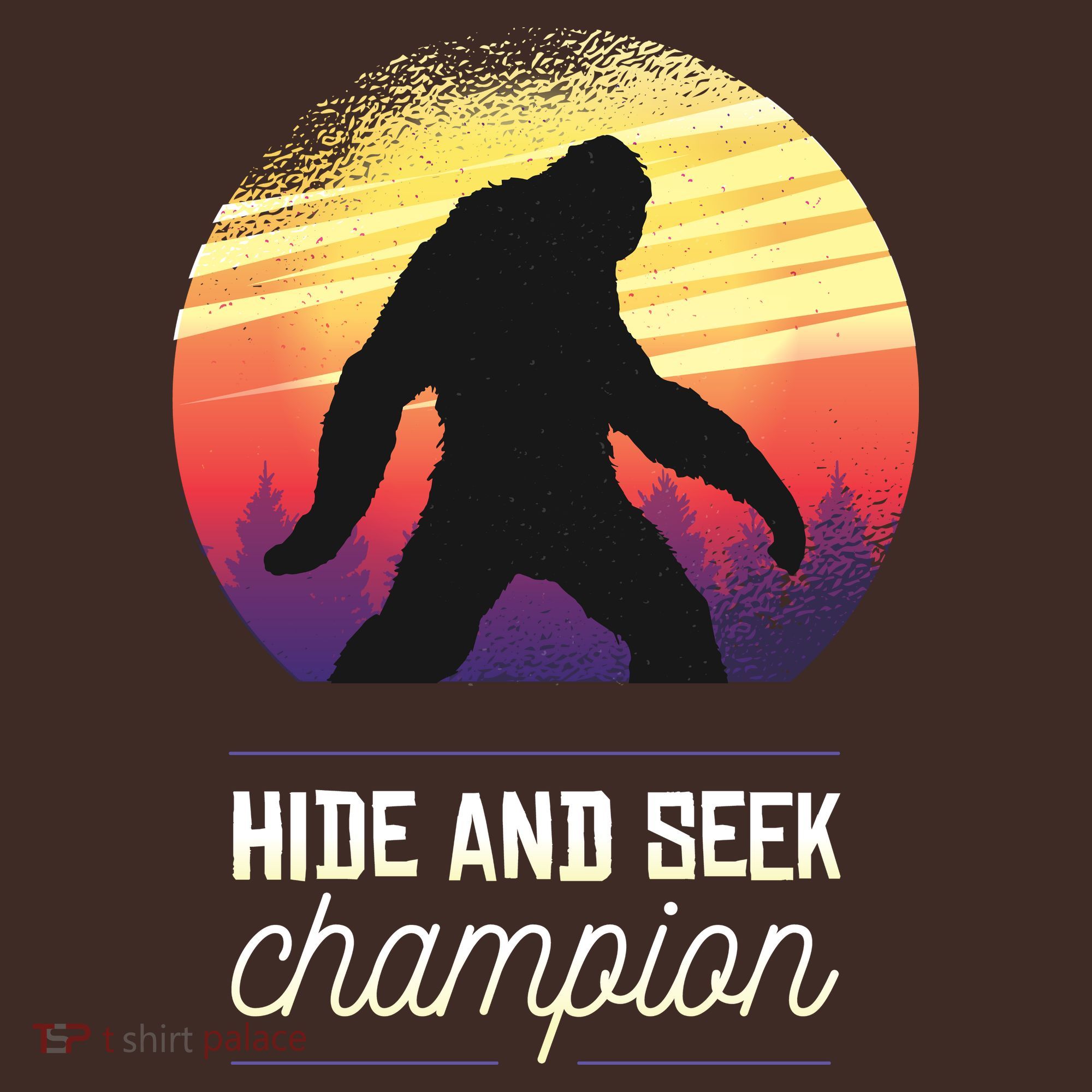 Big Foot Hide And Seek Champion Mousepad