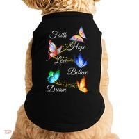 Butterfly Faith Hope Love Believe Dream Doggie Tank thumb 0
