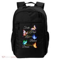 Butterfly Faith Hope Love Believe Dream Backpack thumb 0