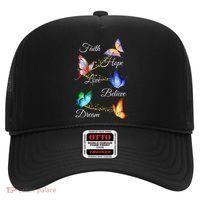 Butterfly Faith Hope Love Believe Dream Hat thumb 0
