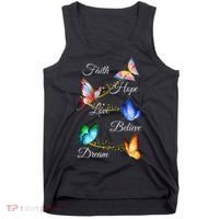 Butterfly Faith Hope Love Believe Dream Tank Top thumb 0