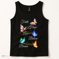 Butterfly Faith Hope Love Believe Dream Tank Top thumb 2
