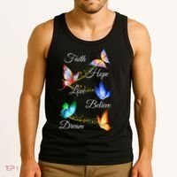 Butterfly Faith Hope Love Believe Dream Tank Top thumb 3