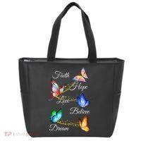 Butterfly Faith Hope Love Believe Dream Tote Bag thumb 0
