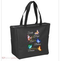 Butterfly Faith Hope Love Believe Dream Tote Bag thumb 2