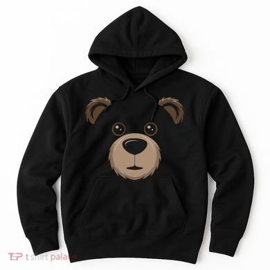 Bear Face Halloween Costume Brown Bear Animal Hoodie