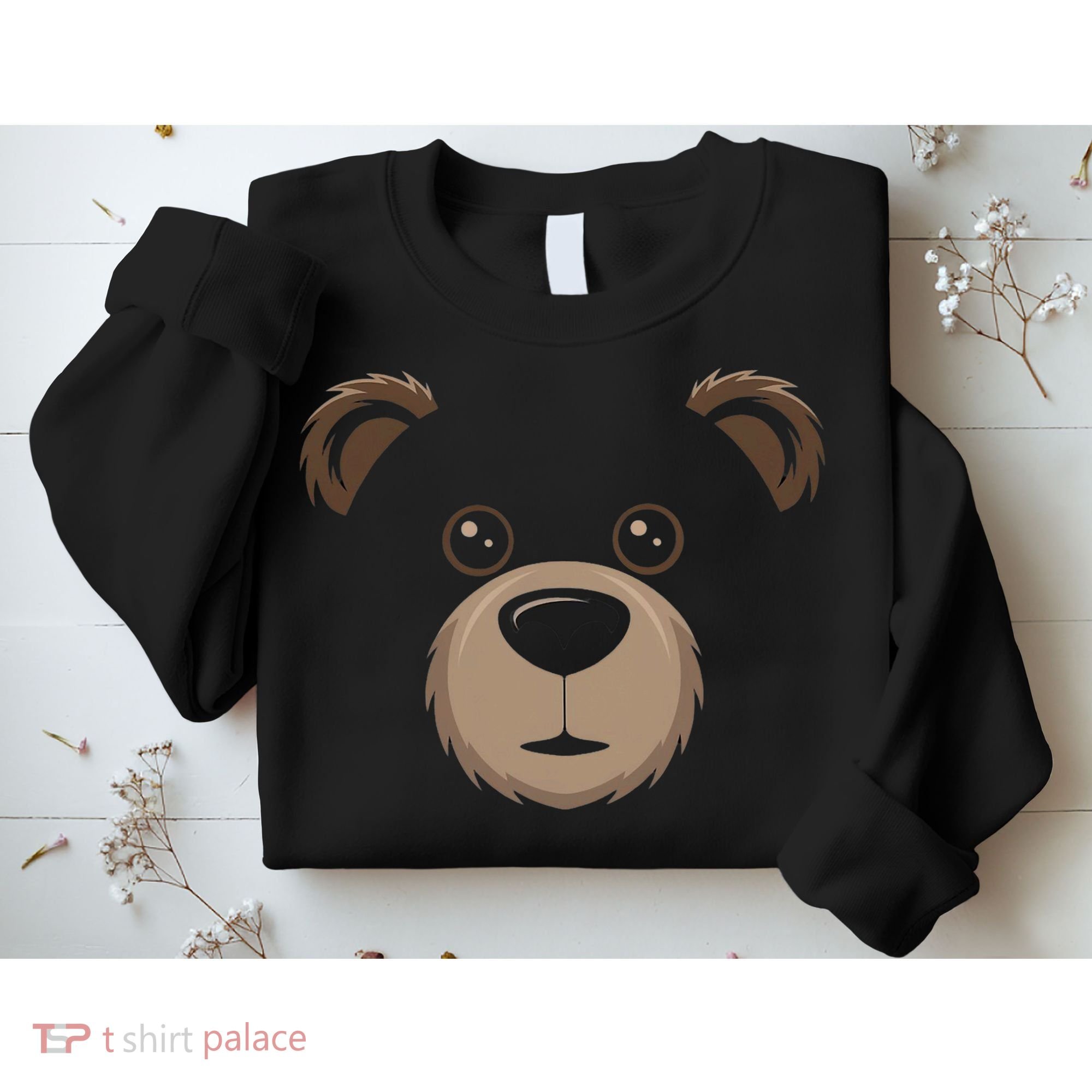 Bear Face Halloween Costume Brown Bear Animal Sweatshirt