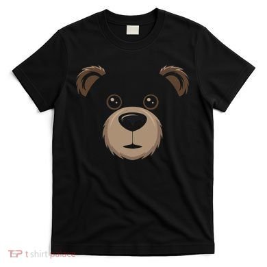 Bear Face Halloween Costume Brown Bear Animal T-Shirt
