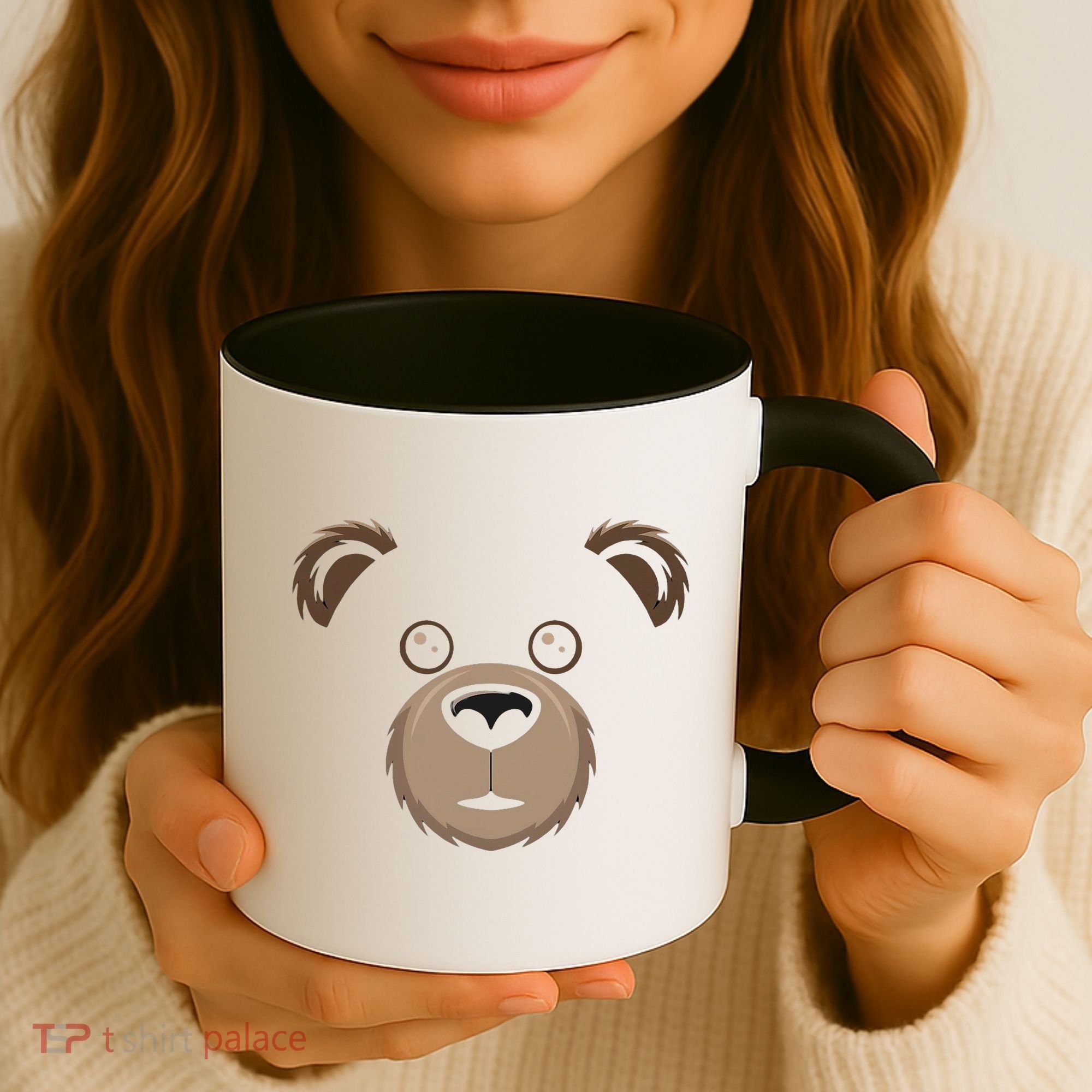 Bear Face Halloween Costume Brown Bear Animal Coffee Mug