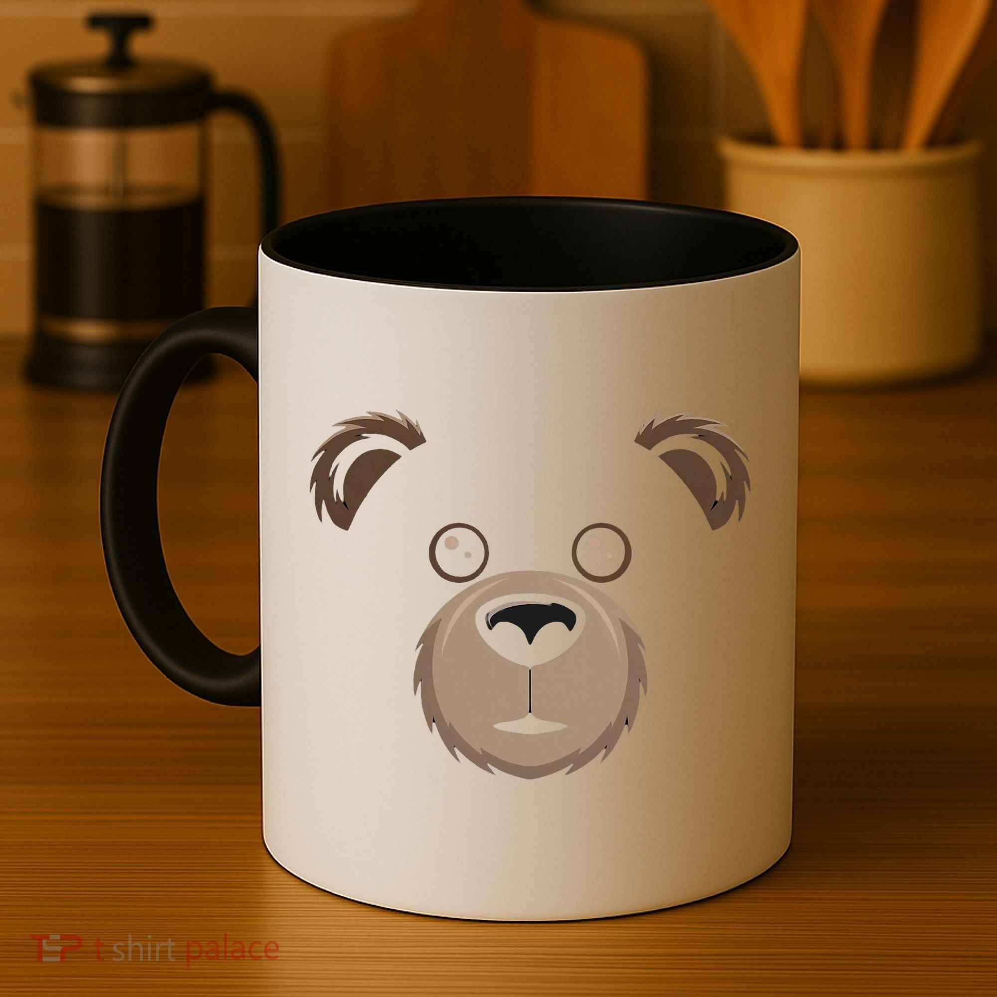 Bear Face Halloween Costume Brown Bear Animal Coffee Mug