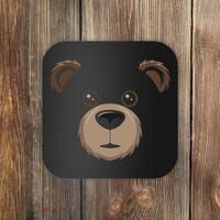 Bear Face Halloween Costume Brown Bear Animal Coaster thumb 0