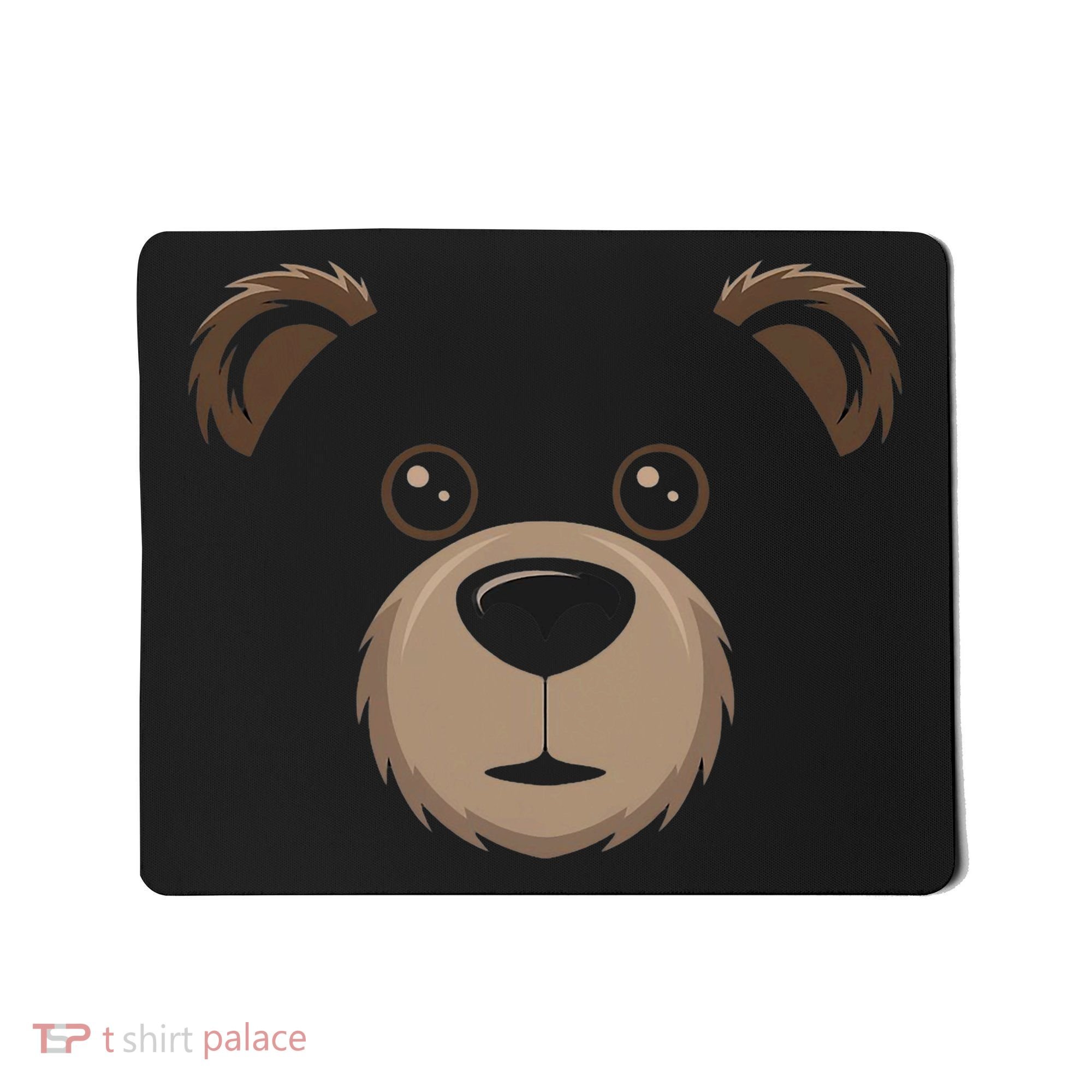 Bear Face Halloween Costume Brown Bear Animal Mousepad