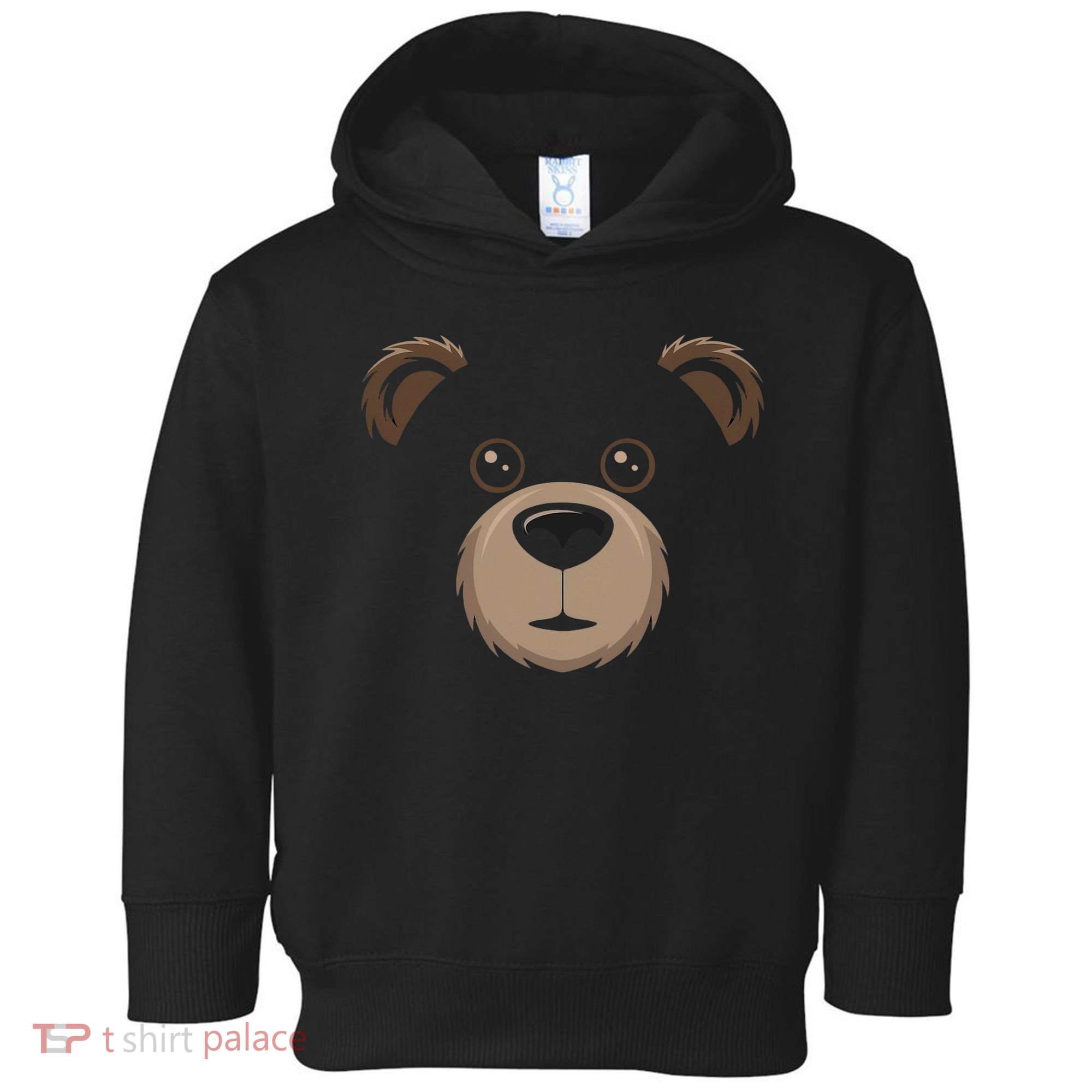 Bear Face Halloween Costume Brown Bear Animal Toddler Hoodie