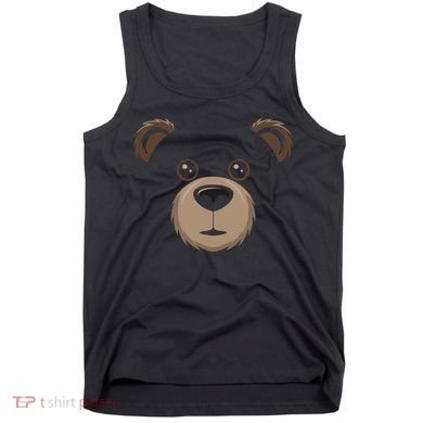 Bear Face Halloween Costume Brown Bear Animal Tank Top