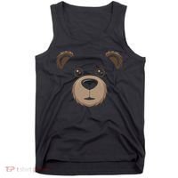 Bear Face Halloween Costume Brown Bear Animal Tank Top thumb 0