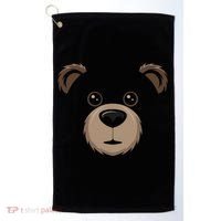 Bear Face Halloween Costume Brown Bear Animal Golf Towel thumb 0