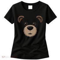 Bear Face Halloween Costume Brown Bear Animal Women's T-Shirt thumb 0