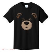 Bear Face Halloween Costume Brown Bear Animal Kids T-Shirt thumb 0