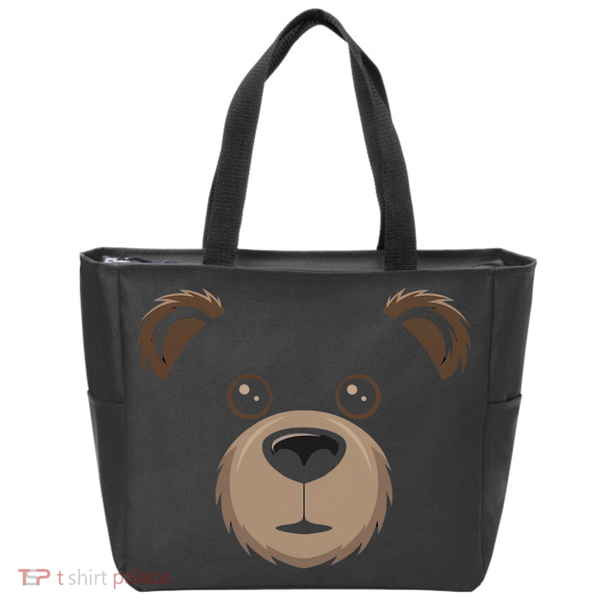 Bear Face Halloween Costume Brown Bear Animal Tote Bag