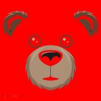 Bear Face Halloween Costume Brown Bear Animal Santa Hat thumb 1