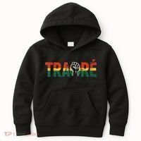 Burkina Faso Ibrahim Traore Kids Hoodie thumb 0