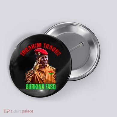 Burkina Faso- Ibrahim Traoré Thomas Sankara Button
