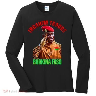 Burkina Faso- Ibrahim Traoré Thomas Sankara Women's Long Sleeve Shirt