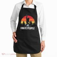Big Foot I Hate People Middle Finger Sasquatch Apron thumb 2