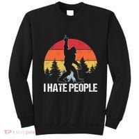 Big Foot I Hate People Middle Finger Sasquatch Sweatshirt thumb 0