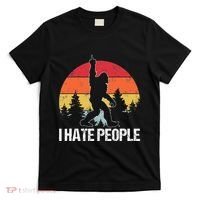 Big Foot I Hate People Middle Finger Sasquatch T-Shirt thumb 0