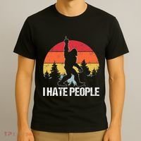 Big Foot I Hate People Middle Finger Sasquatch T-Shirt thumb 3