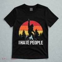 Big Foot I Hate People Middle Finger Sasquatch T-Shirt thumb 5