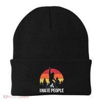 Big Foot I Hate People Middle Finger Sasquatch Beanie thumb 0