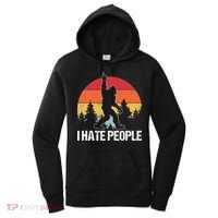 Big Foot I Hate People Middle Finger Sasquatch Women's Hoodie thumb 0