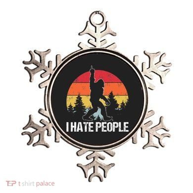 Big Foot I Hate People Middle Finger Sasquatch Ornament