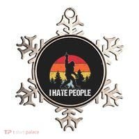 Big Foot I Hate People Middle Finger Sasquatch Ornament thumb 0