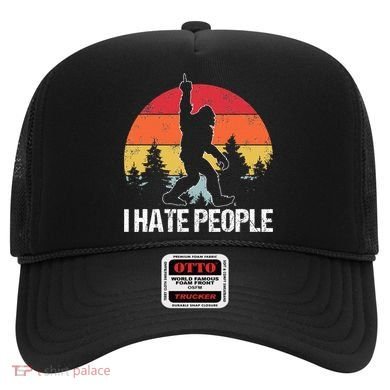 Big Foot I Hate People Middle Finger Sasquatch Hat