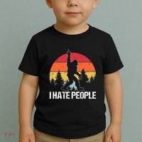 Big Foot I Hate People Middle Finger Sasquatch Toddler T-Shirt thumb 2