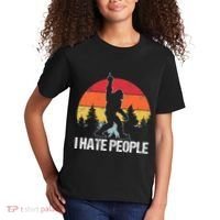 Big Foot I Hate People Middle Finger Sasquatch Kids T-Shirt thumb 2
