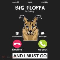 Big Floppa Is Calling Caracal Big Cat Floopa Memes Women's Sweatshirt thumb 2