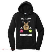 Big Floppa Is Calling Caracal Big Cat Floopa Memes Women's Hoodie thumb 0